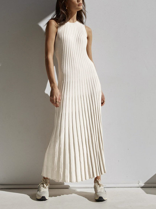 LOVEVVR Camille Knit Pleat Maxi Dress