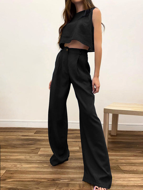 LOVEVVR Boho Two Piece Pants Set