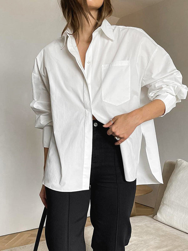 LOVEVVR Minimalist Button Down Shirt