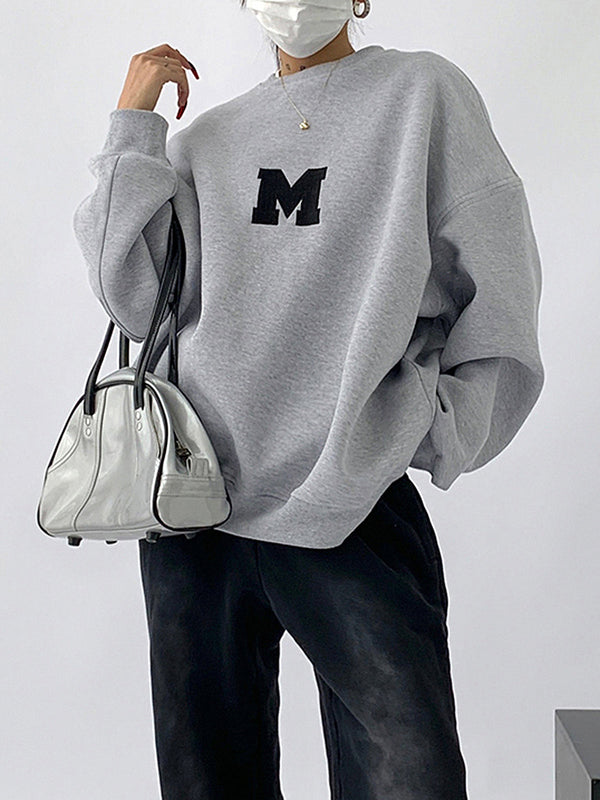 LOVEVVR Minimalism Oversized Sweatshirt