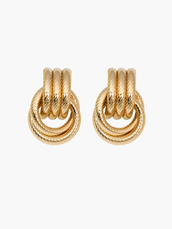 LOVEVVR Hoop Cross Earrings