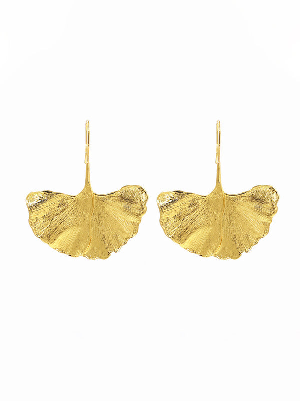 LOVEVVR Ginkgo Leaf Earrings