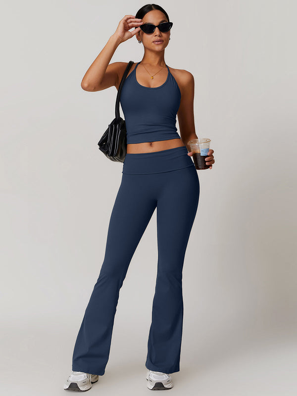 LOVEVVR Lace Up Active Pants Set