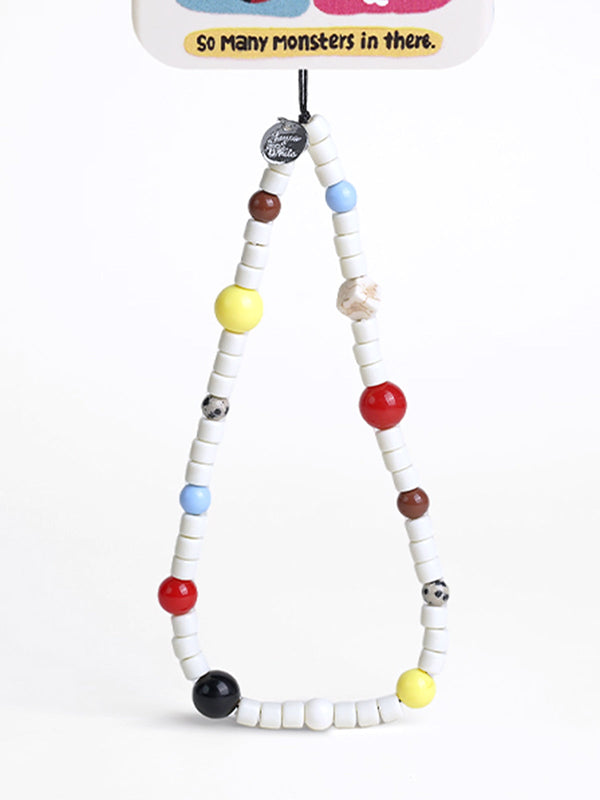 LOVEVVR Colorful Beaded Phone Lanyard