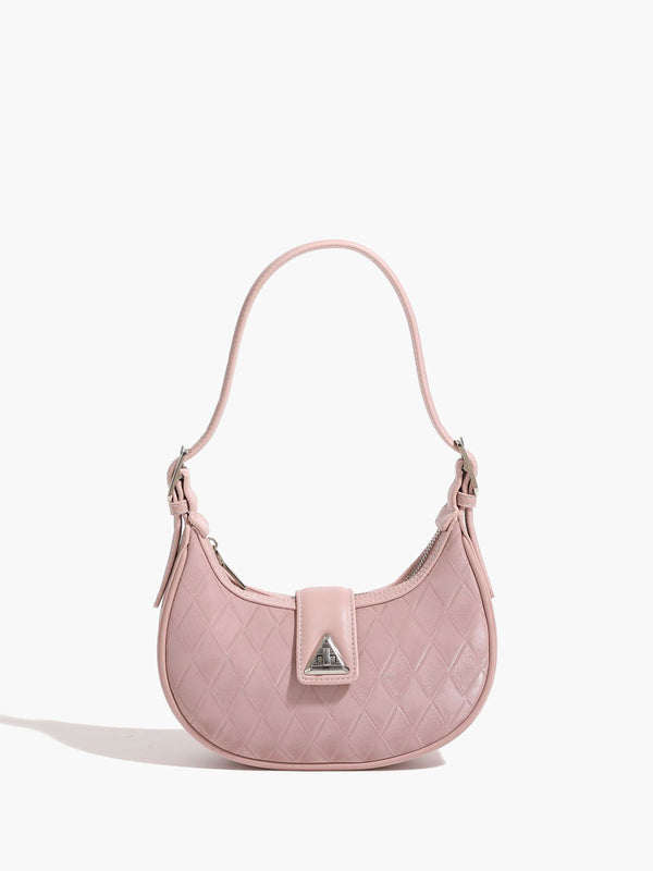 LOVEVVR Adjustable Strap Diamond Crescent Bag