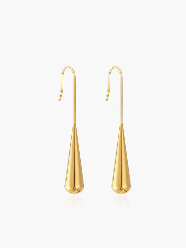 LOVEVVR Minimalism Water Drop Pendant Earrings