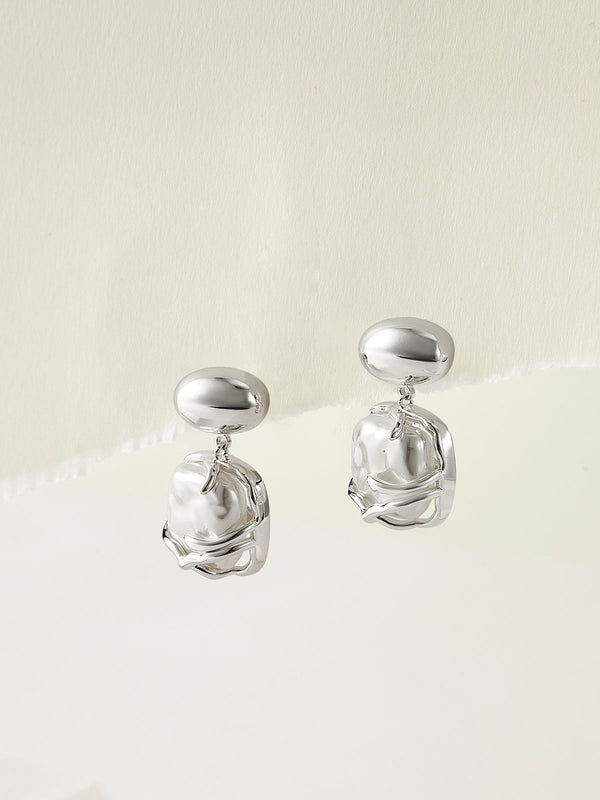 LOVEVVR Baroque Pearl Pendant Earrings