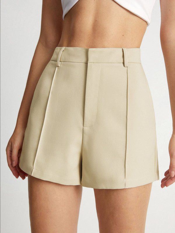 LOVEVVR High Waisted Mini Trouser Shorts