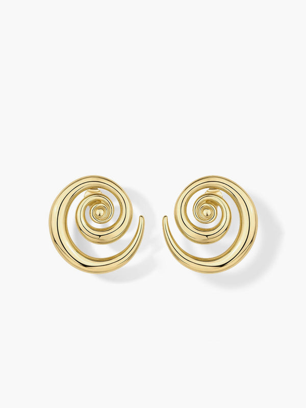 LOVEVVR Golden Swirl Earrings