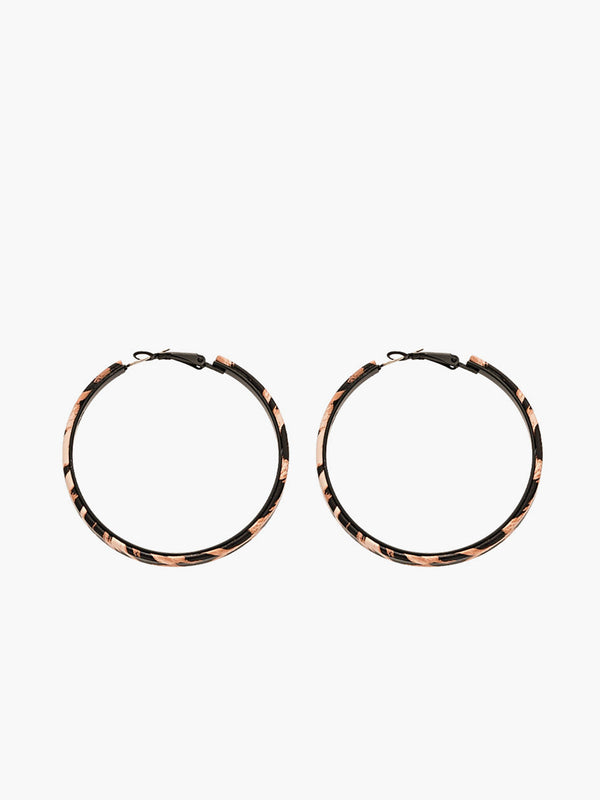 LOVEVVR Leopard Printed Hoop Earrings