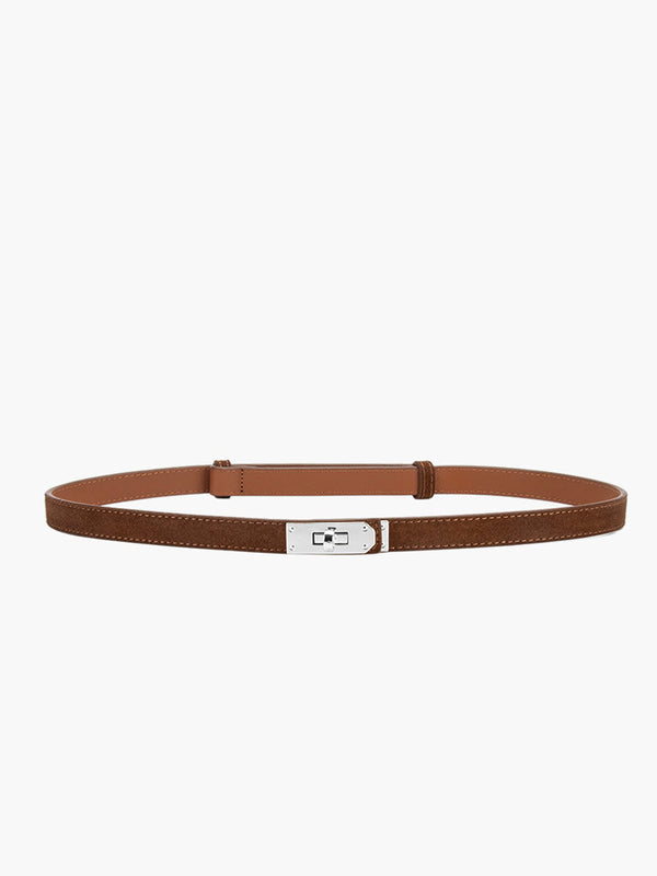 LOVEVVR Frosted Non-Porous Slim Belt