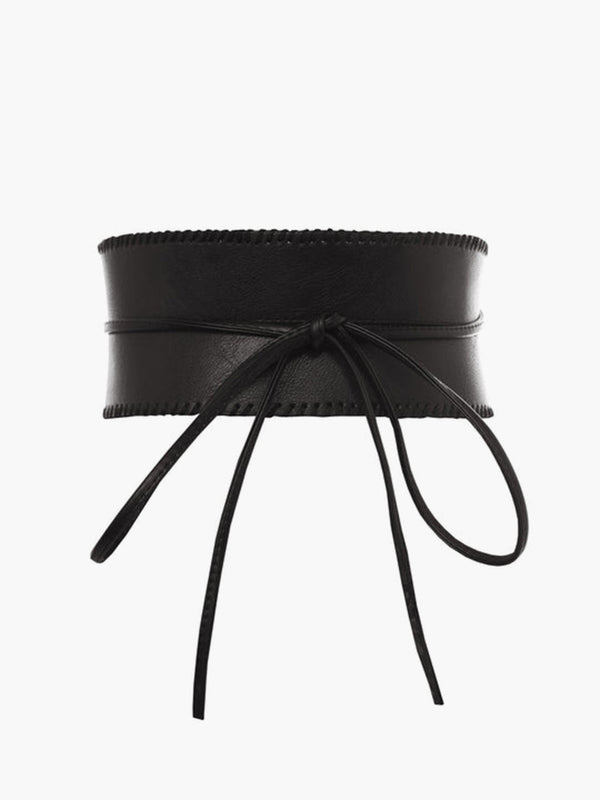 LOVEVVR Asymmetrical Wide Tie Belt