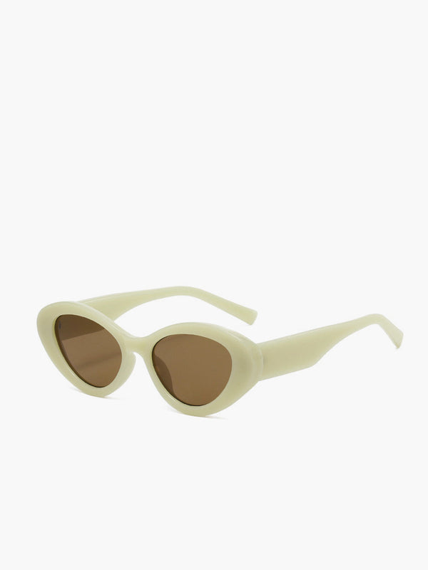 LOVEVVR Cream Cat-Eye Sunglasses