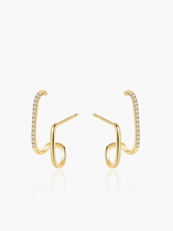 LOVEVVR Geometric Zircon Ear Cuff