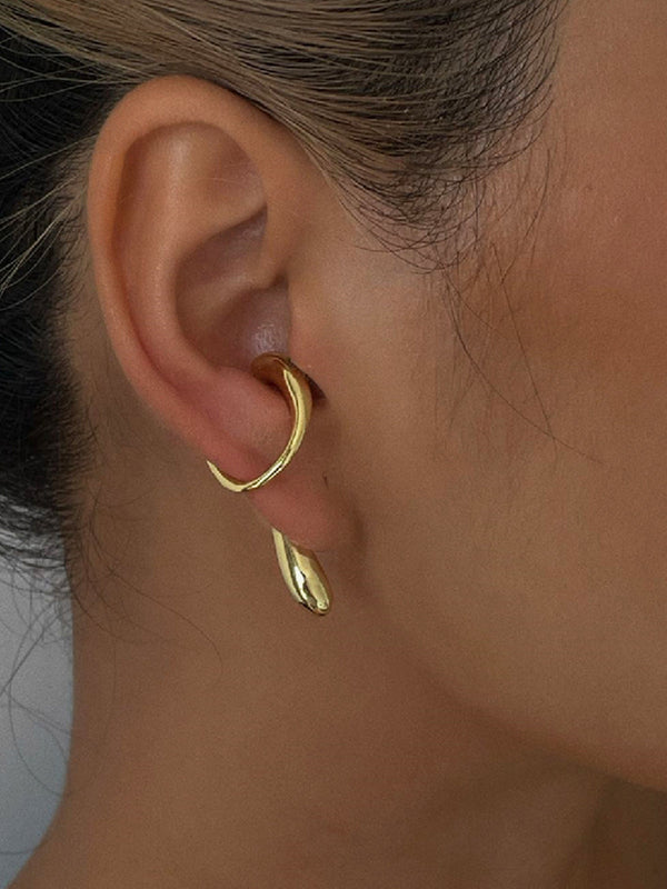 LOVEVVR 1pc Geometric Water Drop Earrings