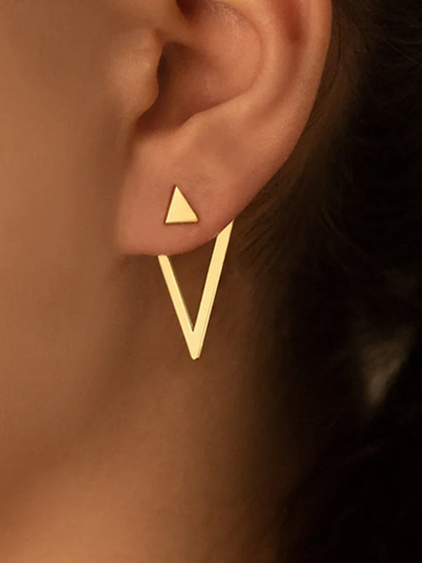 LOVEVVR Detachable Triangle Earrings