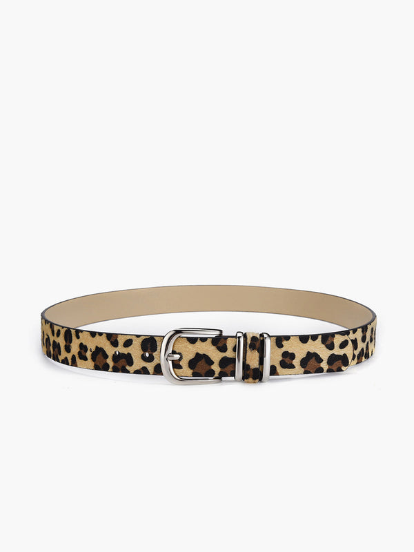 LOVEVVR Leopard Printed Buckle Belt