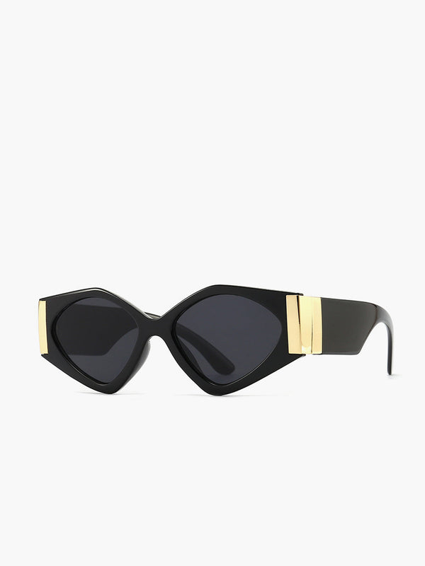 LOVEVVR Geometric Frame Cat-Eye Sunglasses