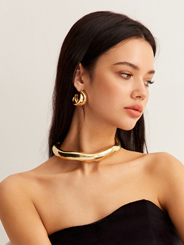 LOVEVVR Irregular Lava Chunky Open Choker