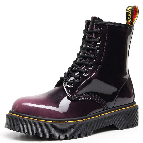 LOVEVVR High-top 1460 color-changing purple locomotive boots women's classic retro British style short boots men's and women's leather boots round head trend